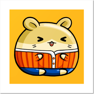 Cute Hamster Summer Posters and Art